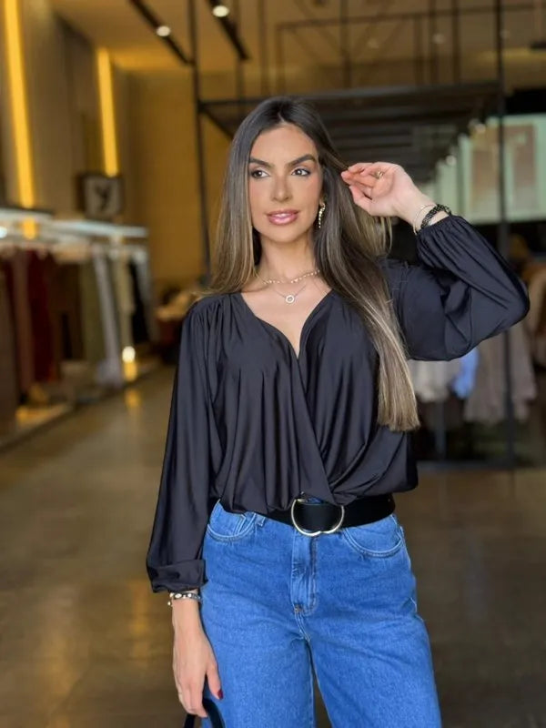 Alternative view of Blusa Transpassada