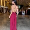 Vestido Plissado Rafa - Marsala