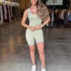 Macaquinho Fitness Bicolor - Verde Claro