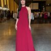 Vestido Longo Carol - Marsala