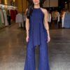 Conjunto Fashion Bata Assimétrica - Azul Marinho