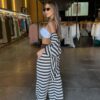 Conjunto Calça Pantalona Tricô