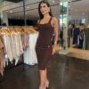 Vestido Modal Botões - Marrom
