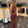Calça Social Pantalona Detalhe Bolso