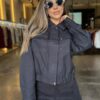 Jaqueta Sarja Detalhe Botões - Preto
