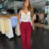 Calça Pantalona Paloma - Marsala