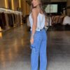 Calça Jeans Luxo Cargo