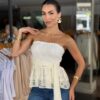 Blusa Renda Tomara Que Caia - Branco