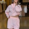 Conjunto Corta Vento Jaqueta e Short - Rosa
